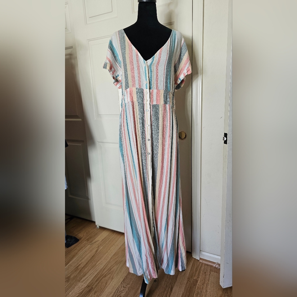 ROXY BUTTON DOWN MAXI